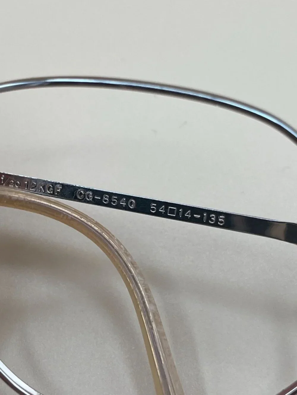 CELINE Vintage 1/20 12KGF Gold Filled Round Eyeglass Frames CG-8540 54-14-135